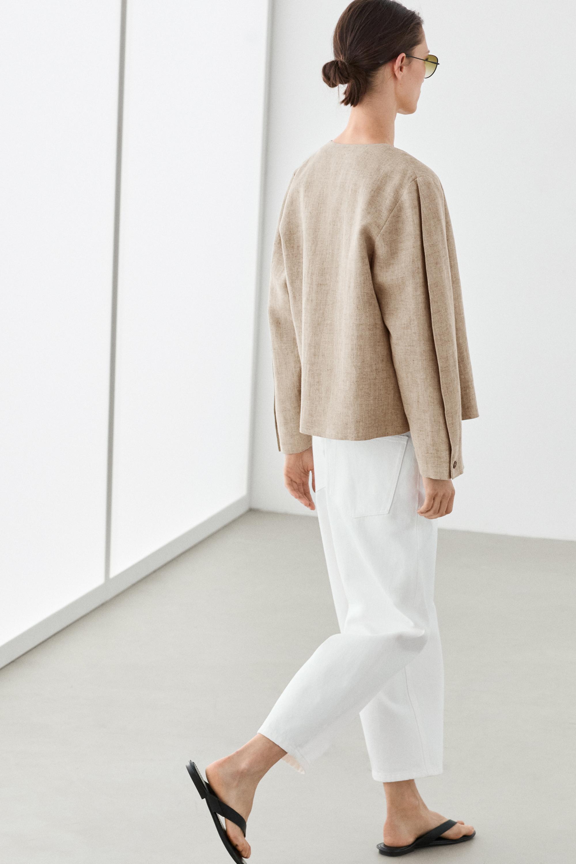 Bomber jacket with flecked detail
